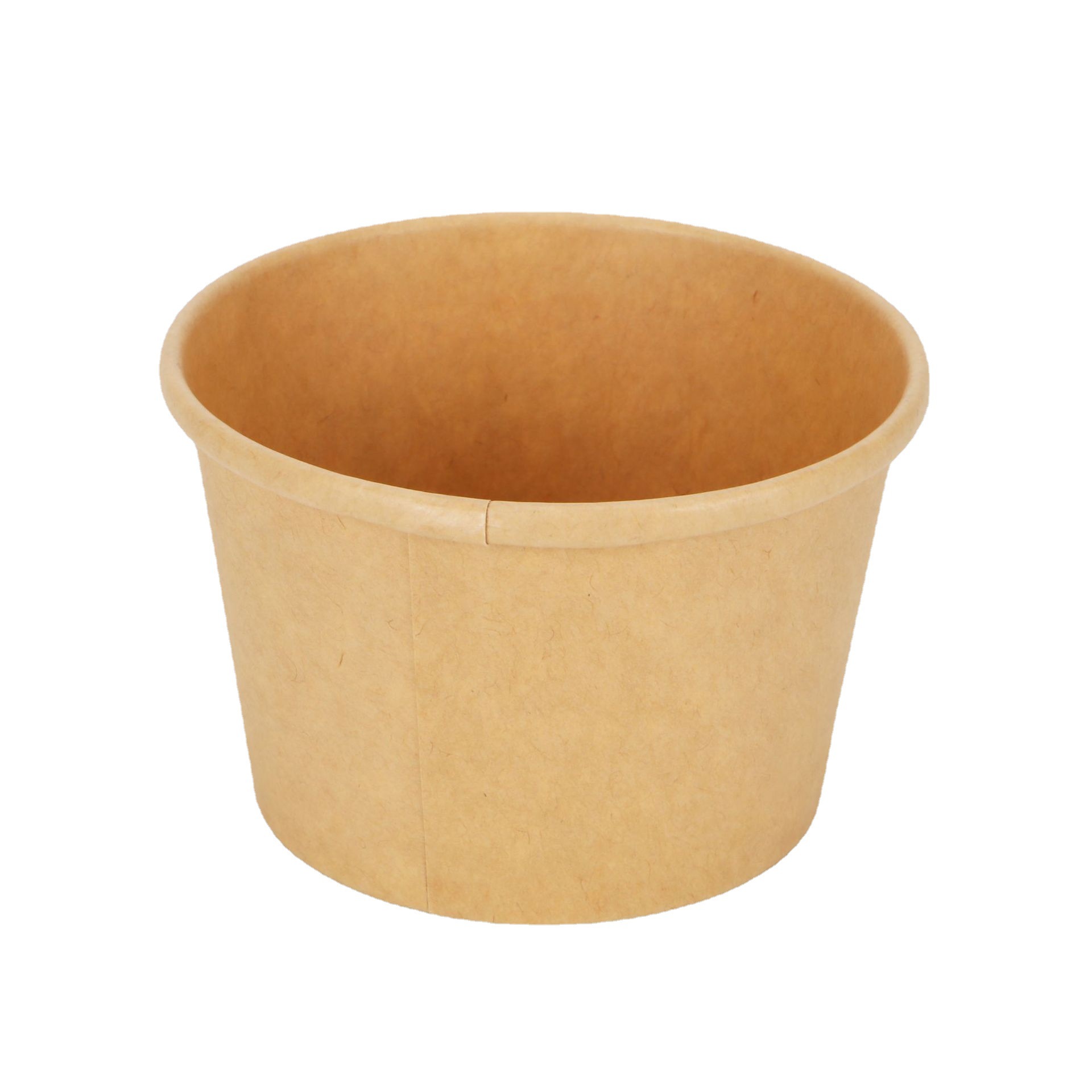 Brown paper cup dinner bowl